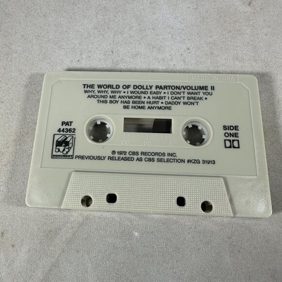 The World Of Dolly Parton Vol II Cassette Tape 1972 Country Monument Classics - Picture 4 of 4